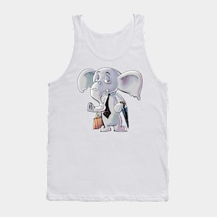 Business Elephant Tank Top